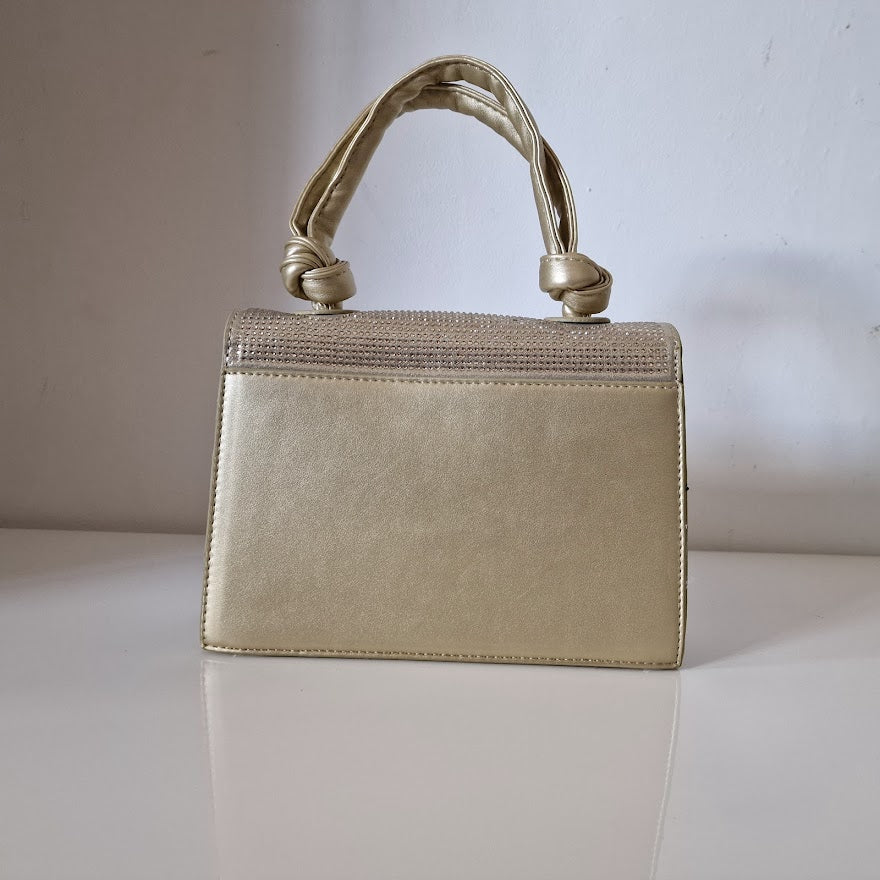 Gold Clutch Grab Bag