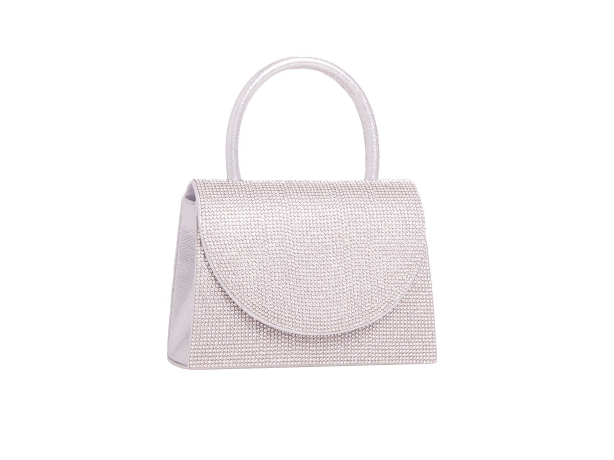 Sparkly Silver Diamante Mini Grab Bag
