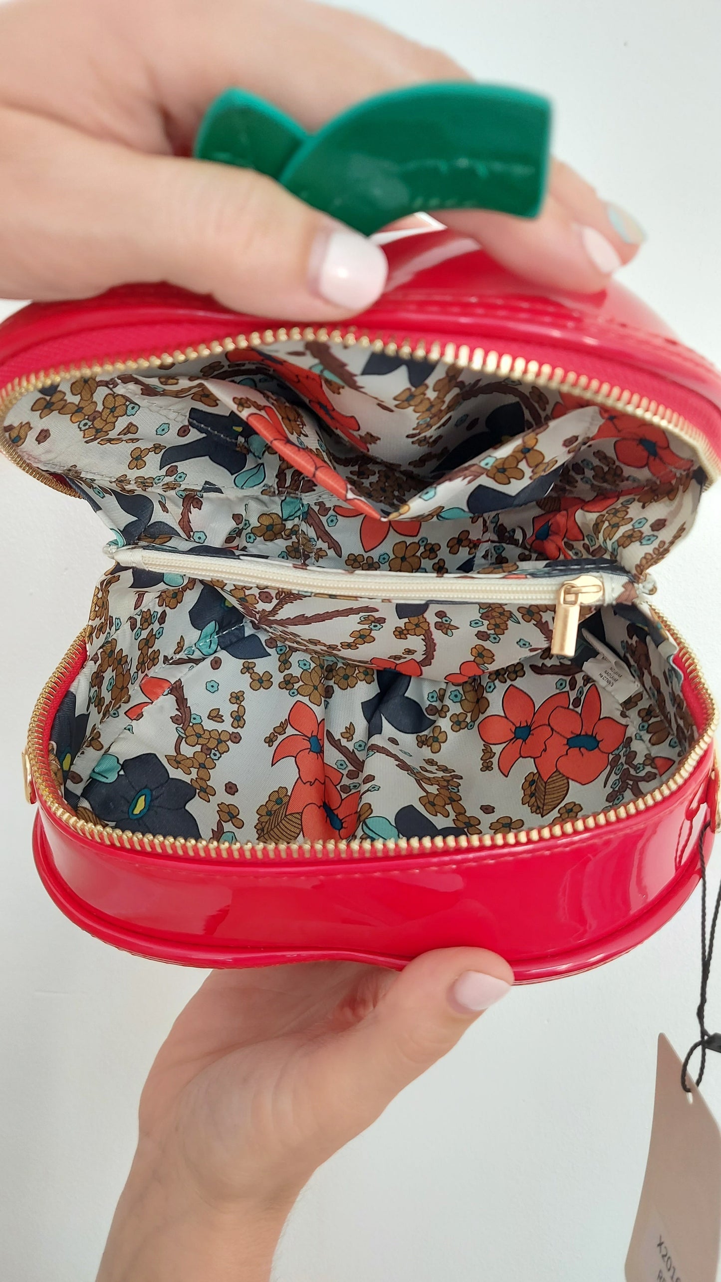 Yellow Vegan Leather Apple bag Crossbody Strap Zip Around Statement Bag