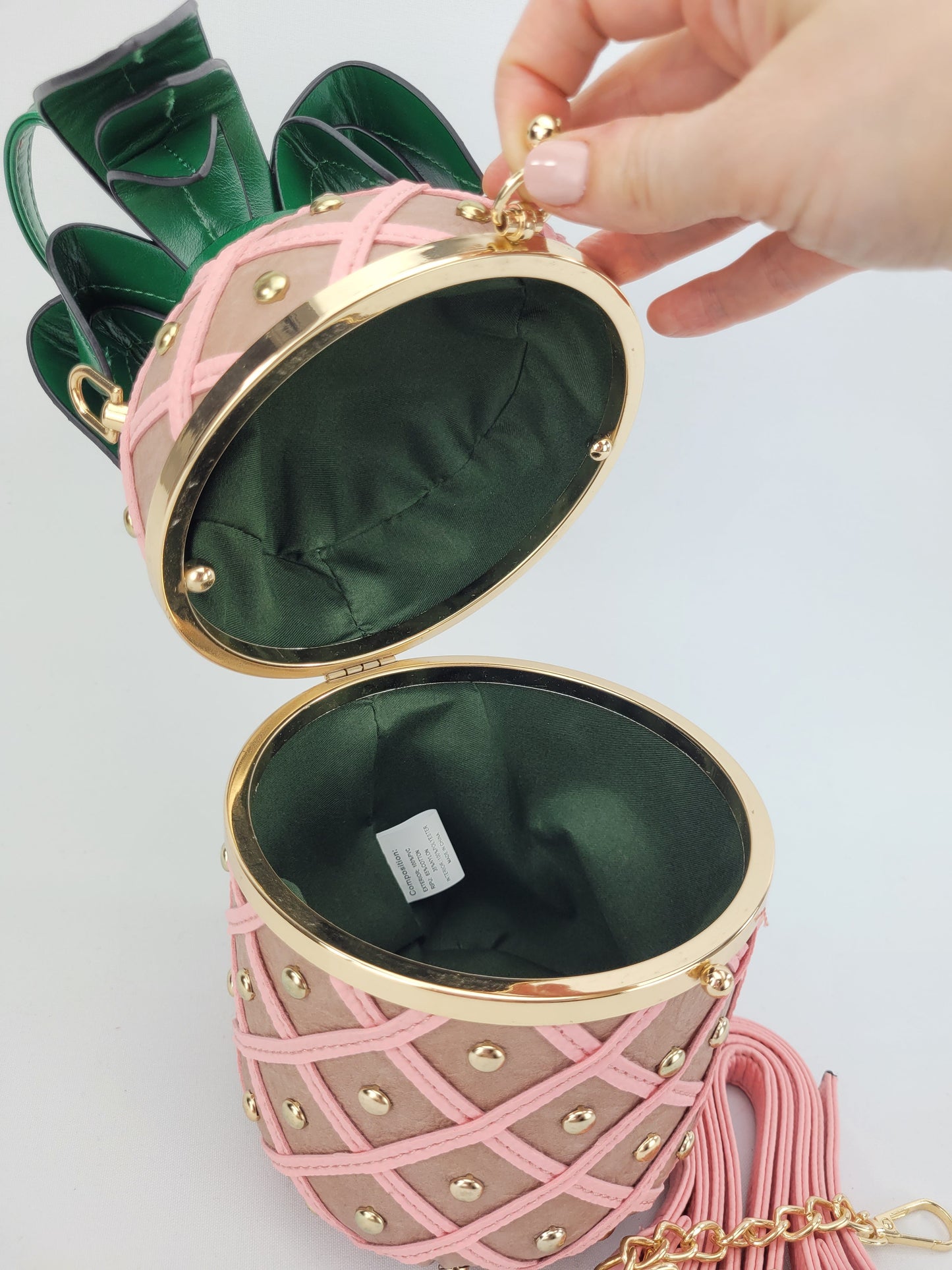 Tan Pineapple Bag