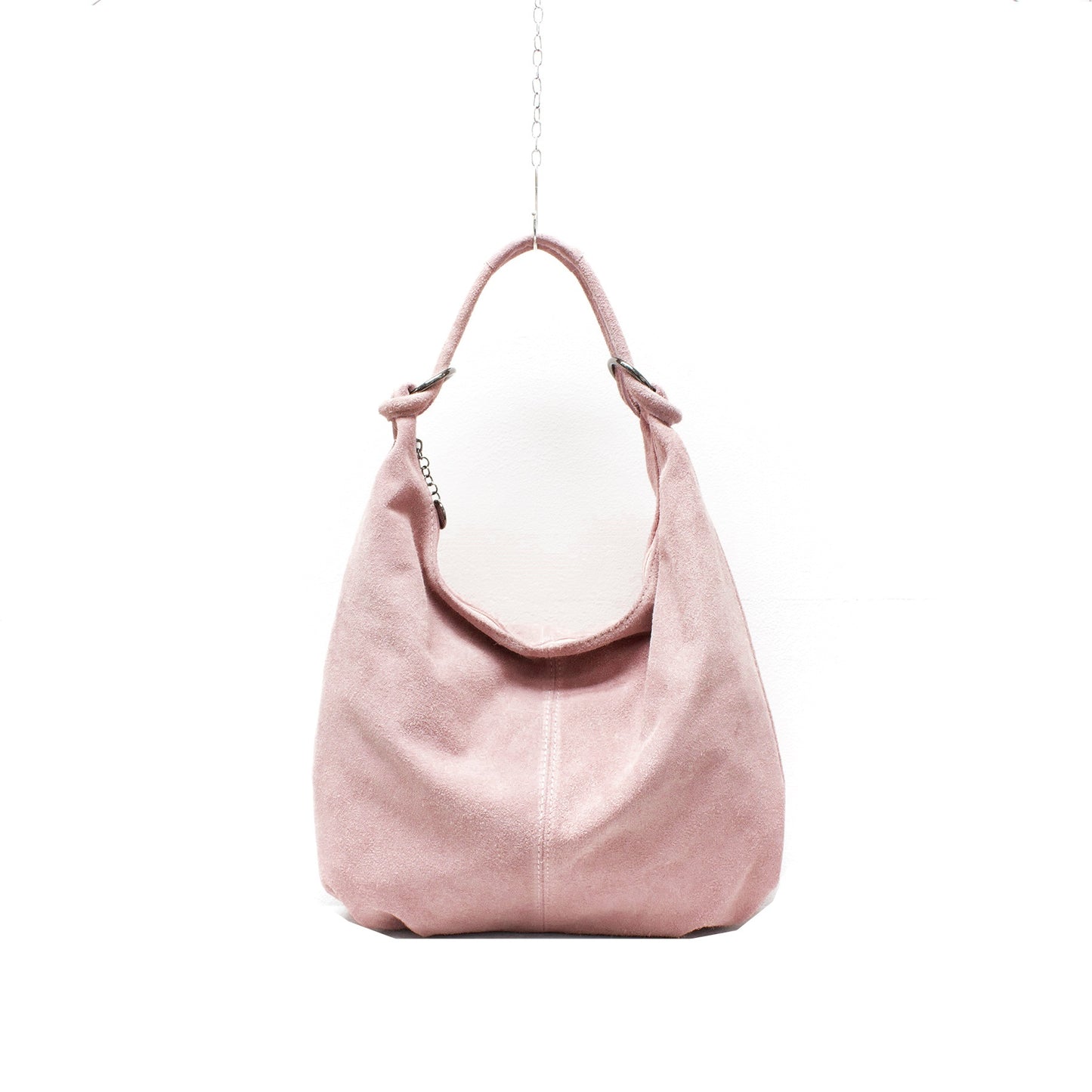 Genuine Suede Leather Large Hobo Shopper