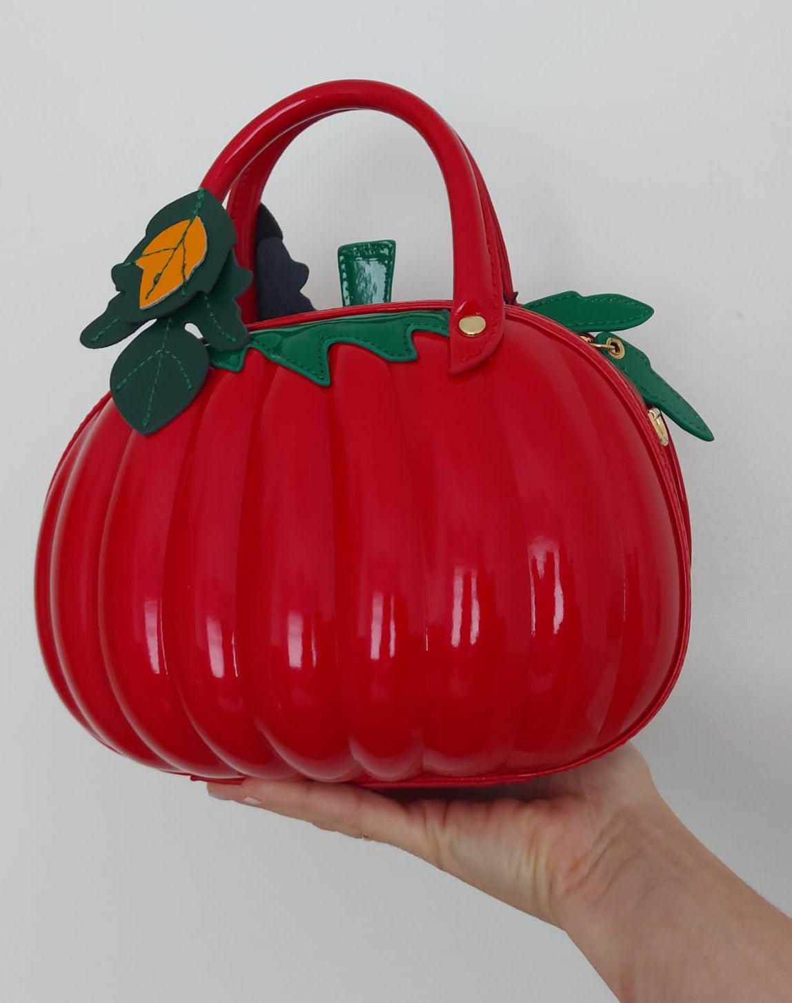 Red Pumpkin Crossbody Bag
