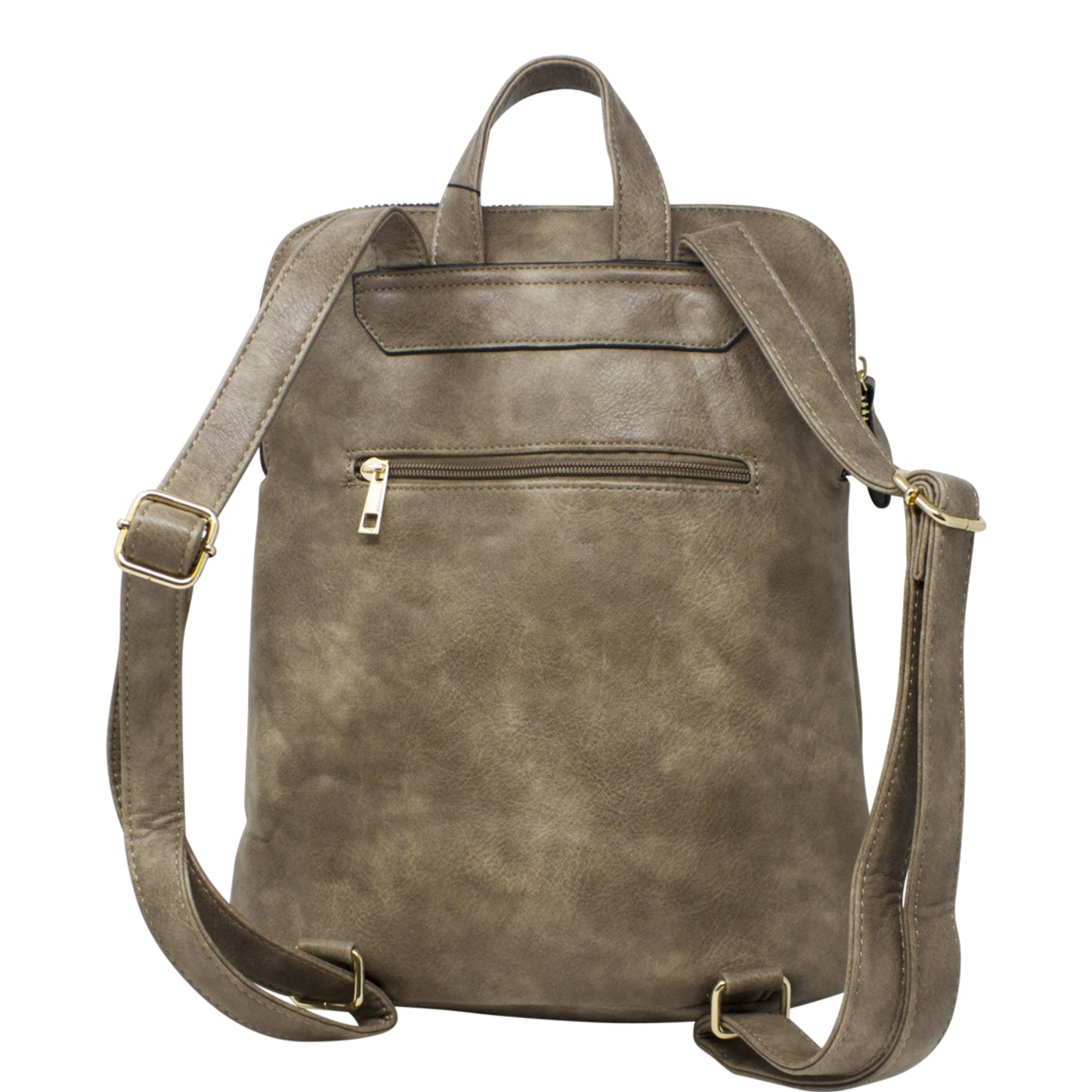 Vegan Faux Leather Simple Minimalistic Back Pack