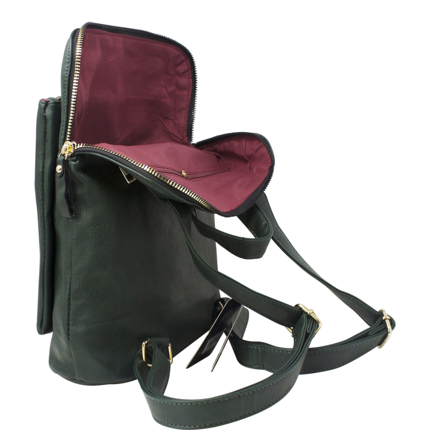 Vegan Faux Leather Simple Minimalistic Back Pack