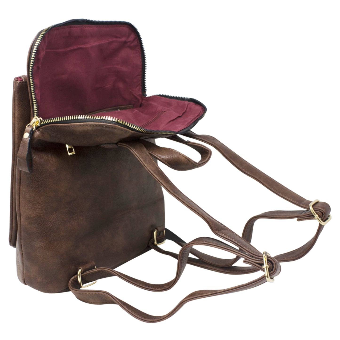 Vegan Faux Leather Simple Minimalistic Back Pack