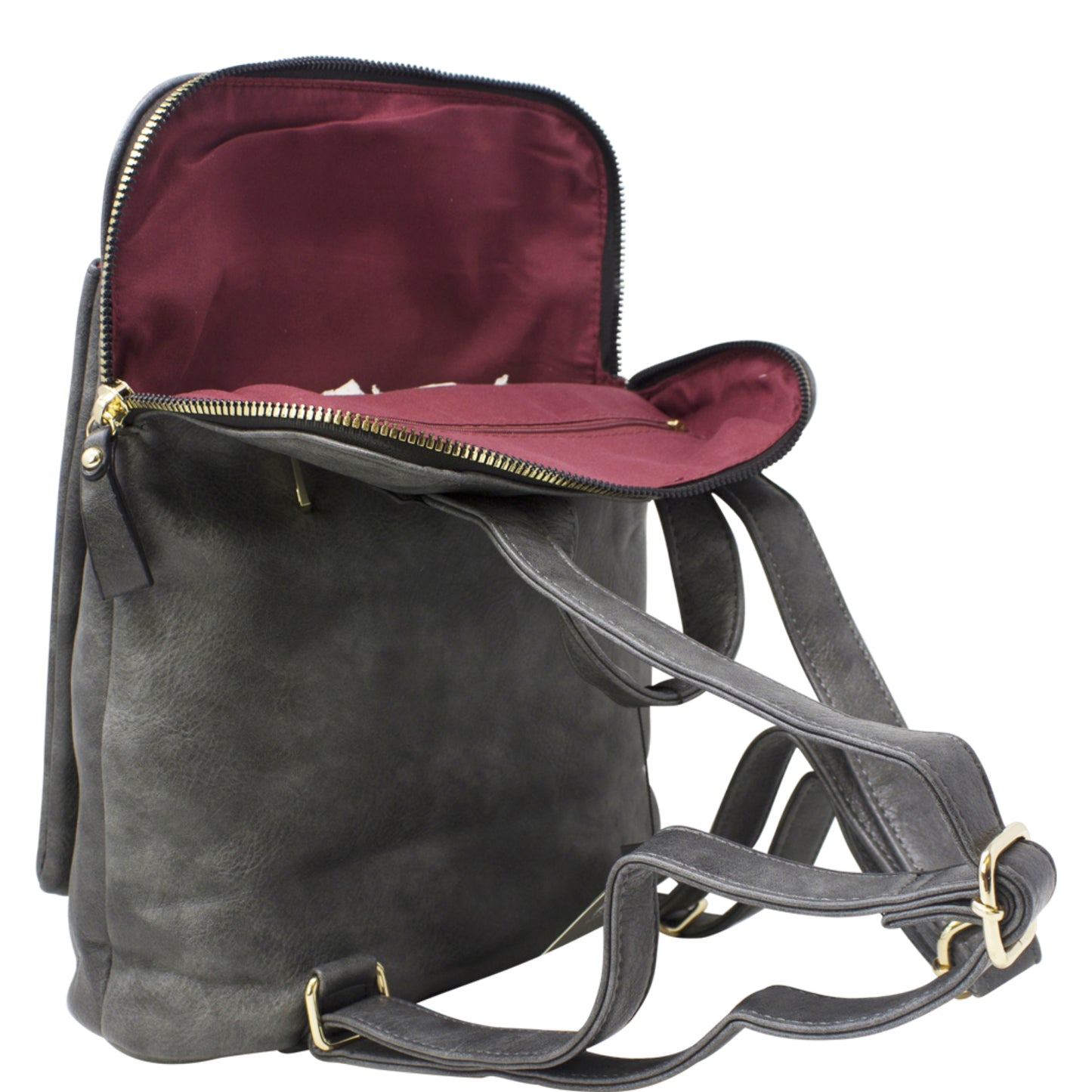 Vegan Faux Leather Simple Minimalistic Back Pack
