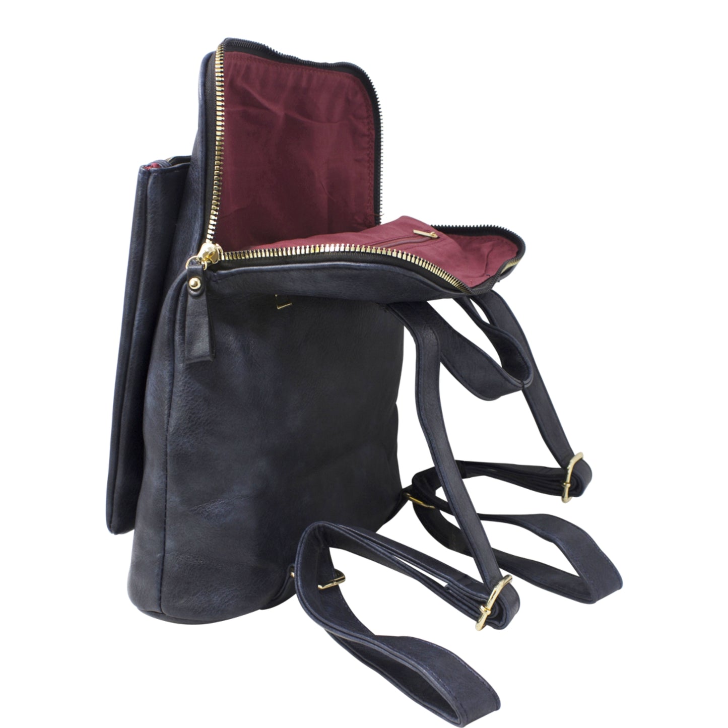 Vegan Faux Leather Simple Minimalistic Back Pack