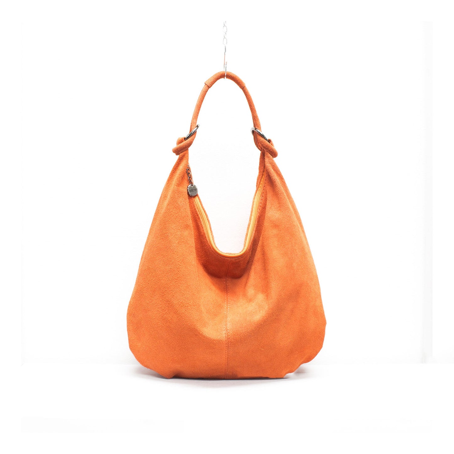 Genuine Suede Leather Large Hobo Shopper