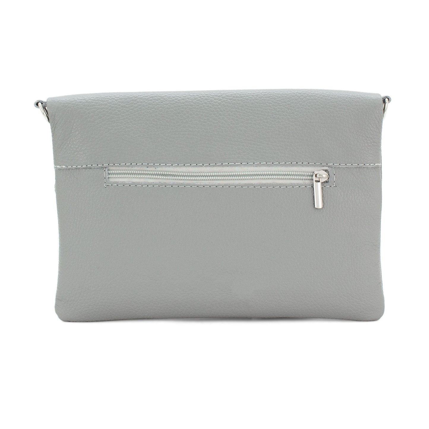Real Genuine Plain Leather Italian Elegant Clutch Bag Crossbody Ladies Shoulder Bag Spring/Summer Wedding Parties Evening Bag Made in Italy