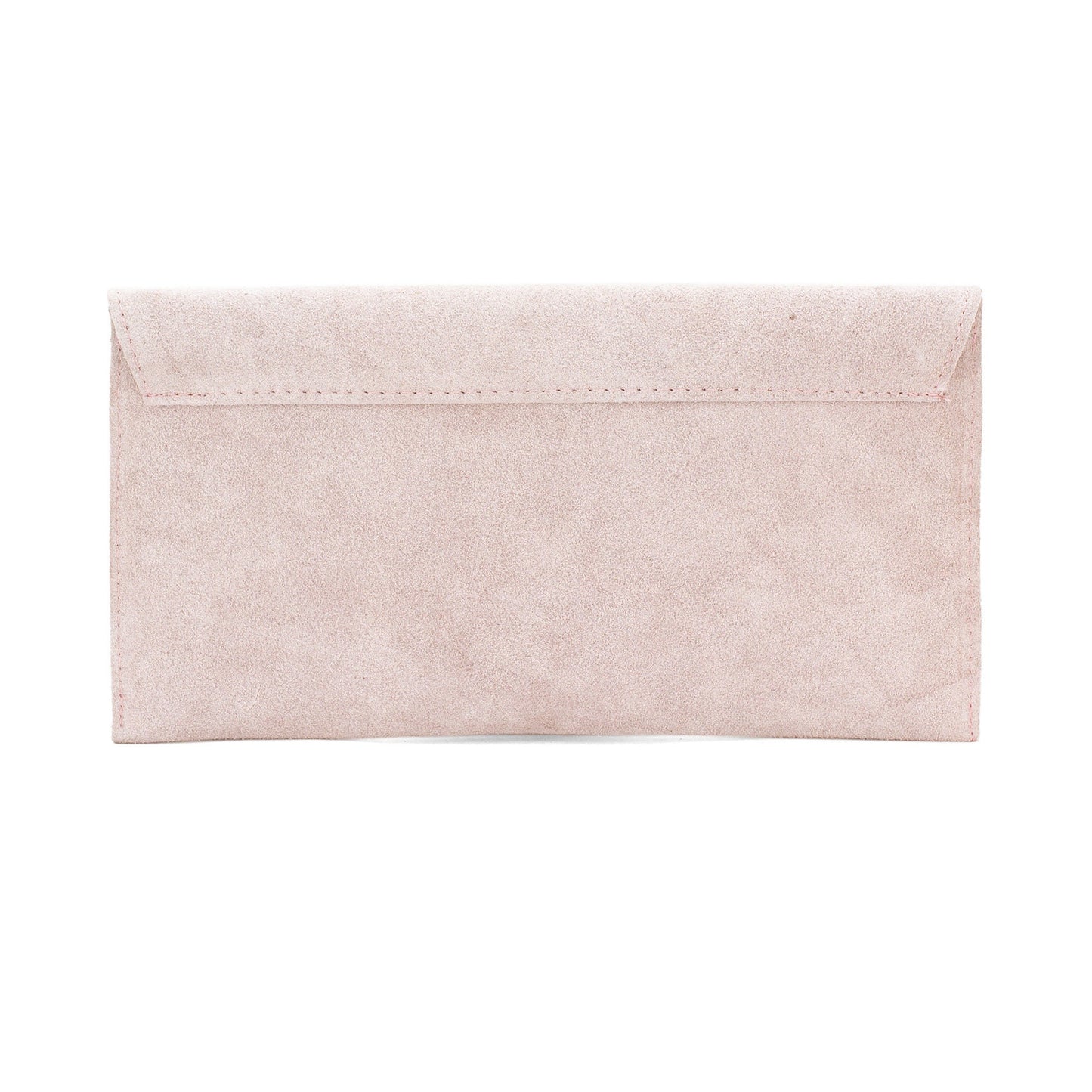 Nude envelope clutch bag back