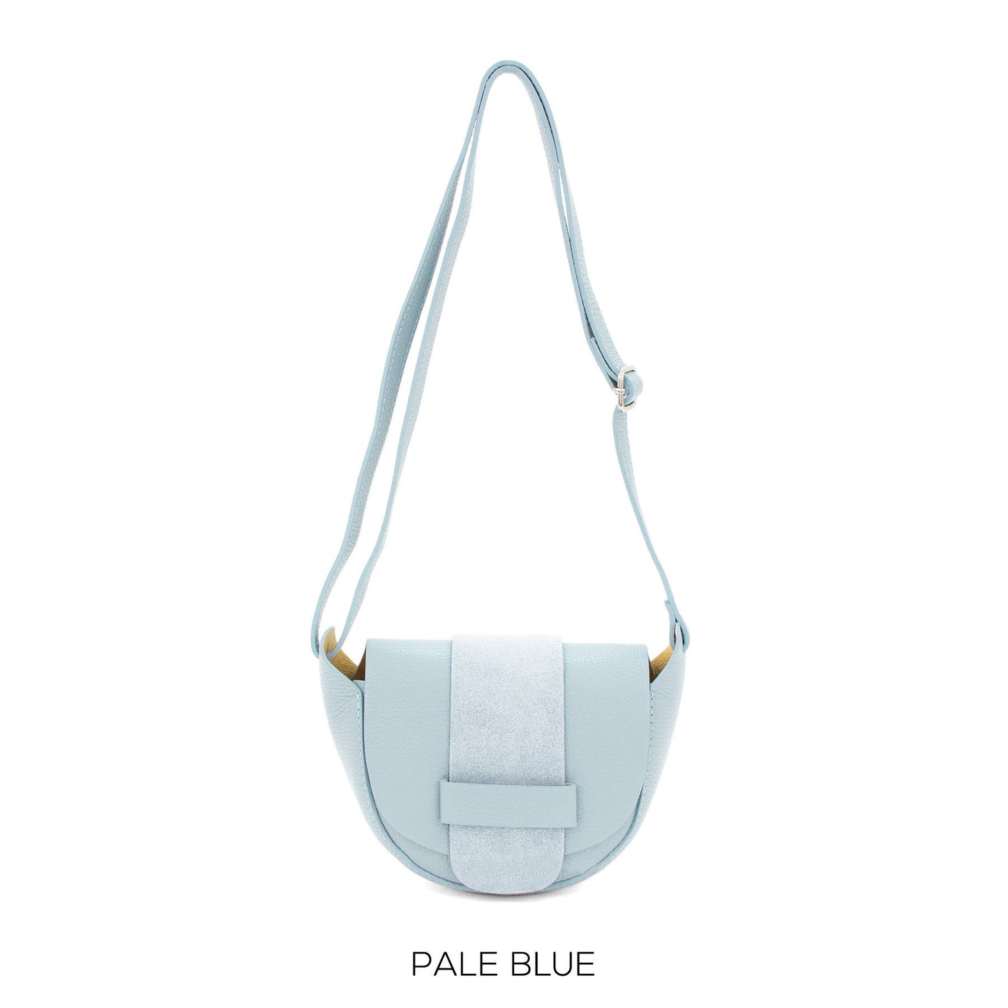 Genuine Leather Italian Elegant Leather & Suede Half Moon Crossbody Bag Shoulder Bag Crossbody Handbag Gift For Her Valentines Small Handbag
