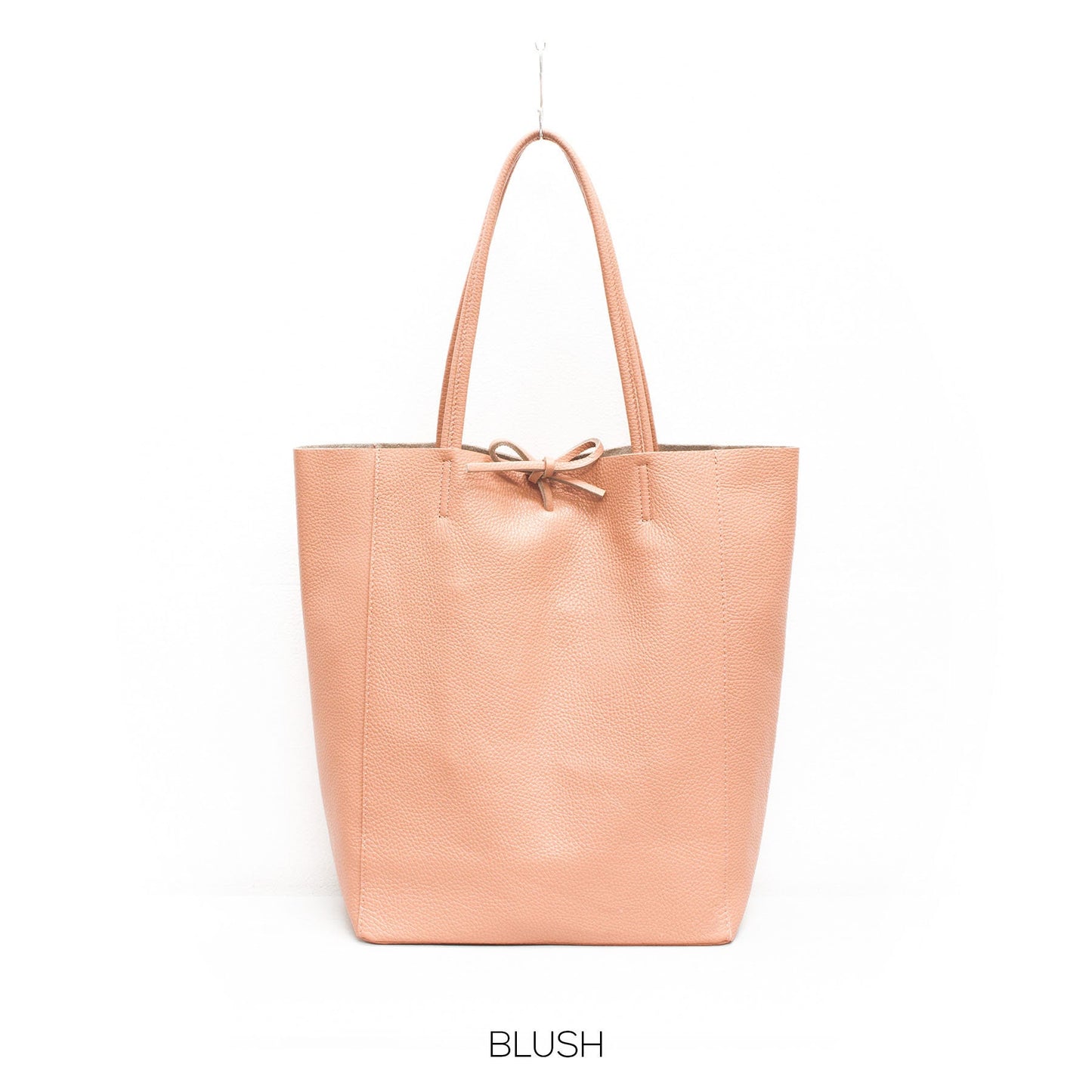 Blush Genuine Leather Shopper Bag Large Leather Tote Bag