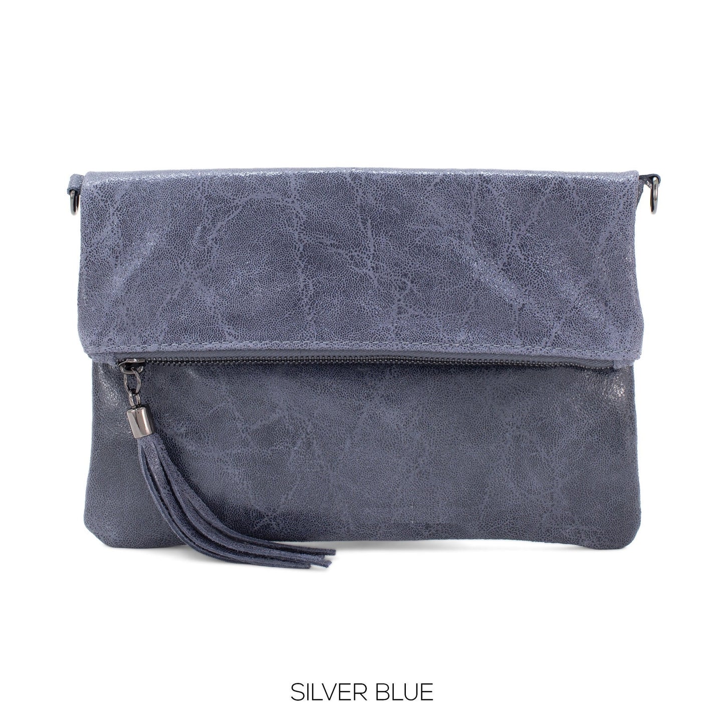 Genuine Leather Clutch Bag Shimmery Marble Effect Crossbody Bag Autum/Winter Wedding Parties Bridesmaids Gift Evening Bag Made in Italy