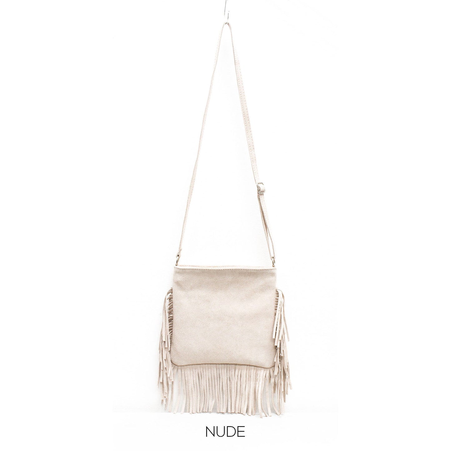 Genuine Suede Leather Italian Fringed Bag Crossbody Ladies Shoulder Bag Spring/Summer Messenger bag Parties Evening Bag Made in Italy