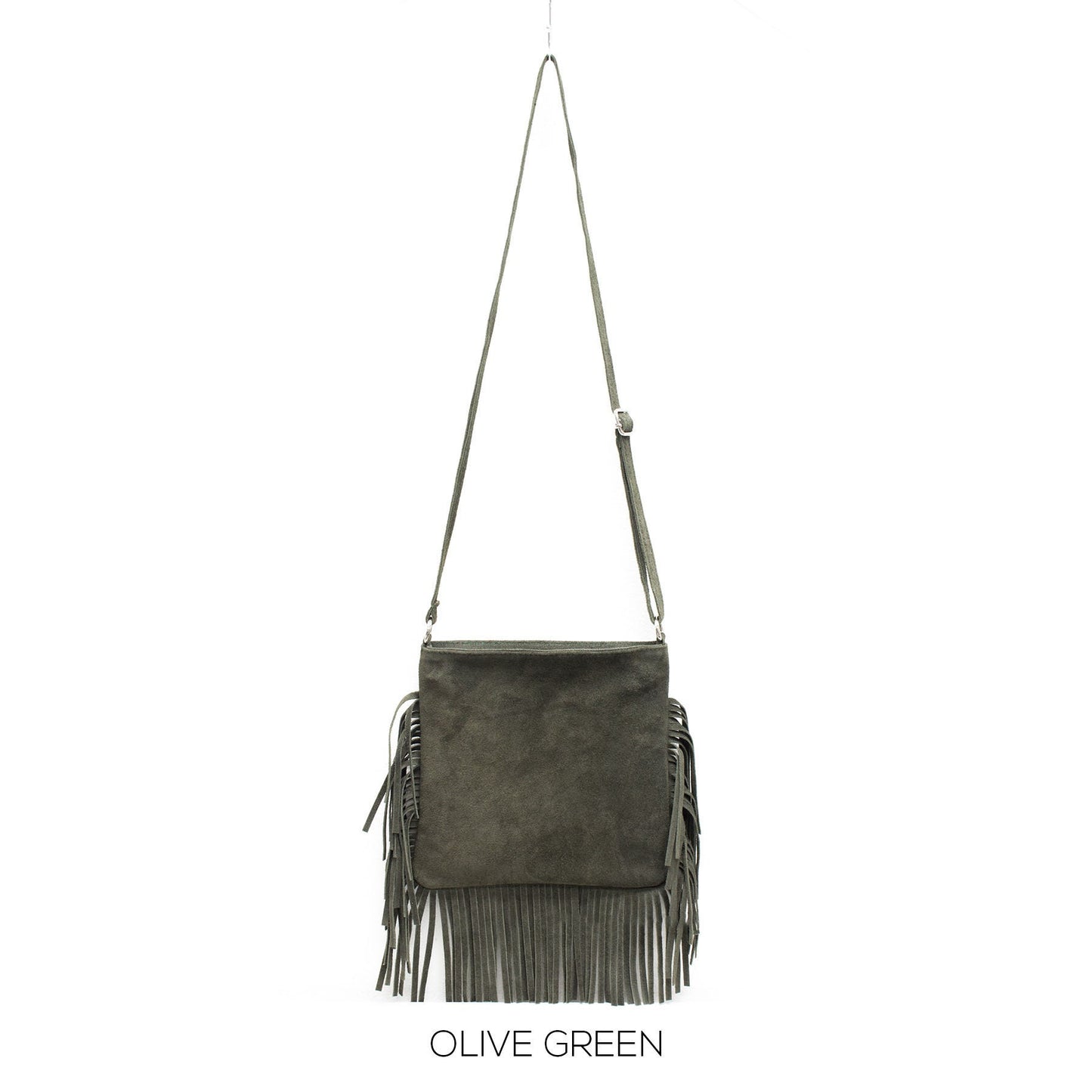 Genuine Suede Leather Italian Fringed Bag Crossbody Ladies Shoulder Bag Spring/Summer Messenger bag Parties Evening Bag Made in Italy