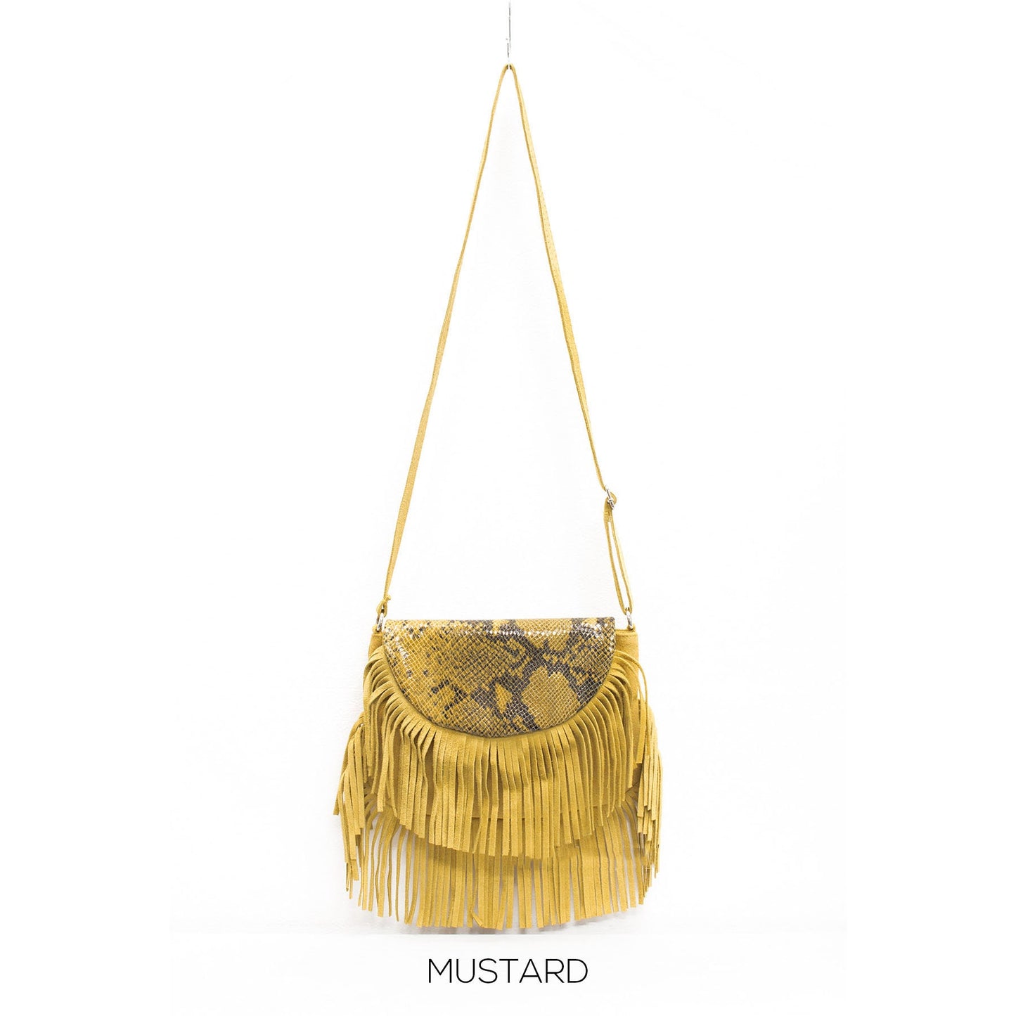 Genuine Suede Leather Italian Fringe Bag Crossbody Ladies Shoulder Bag Autum/Winter Messenger bag Parties Evening Bag Gift For Her Valentine