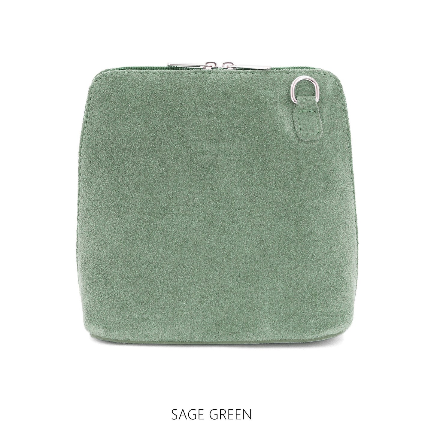 Genuine Suede Leather Crossbody Bag VERA PELLE Real Italian Suede Leather Small Crossbody Shoulder Bag Suede Bag Cute Crossbody Elegant Bag