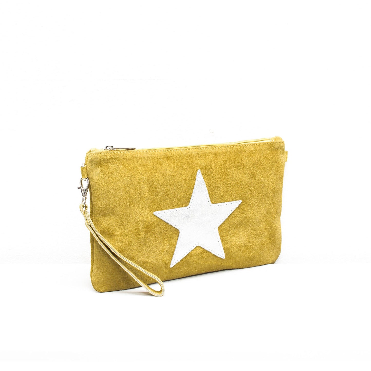 Genuine Suede Clutch Italian Star Clutch Bag Crossbody Bag Autum/Winter Wedding Parties Bridesmaids Gift Evening Bag Made in Italy
