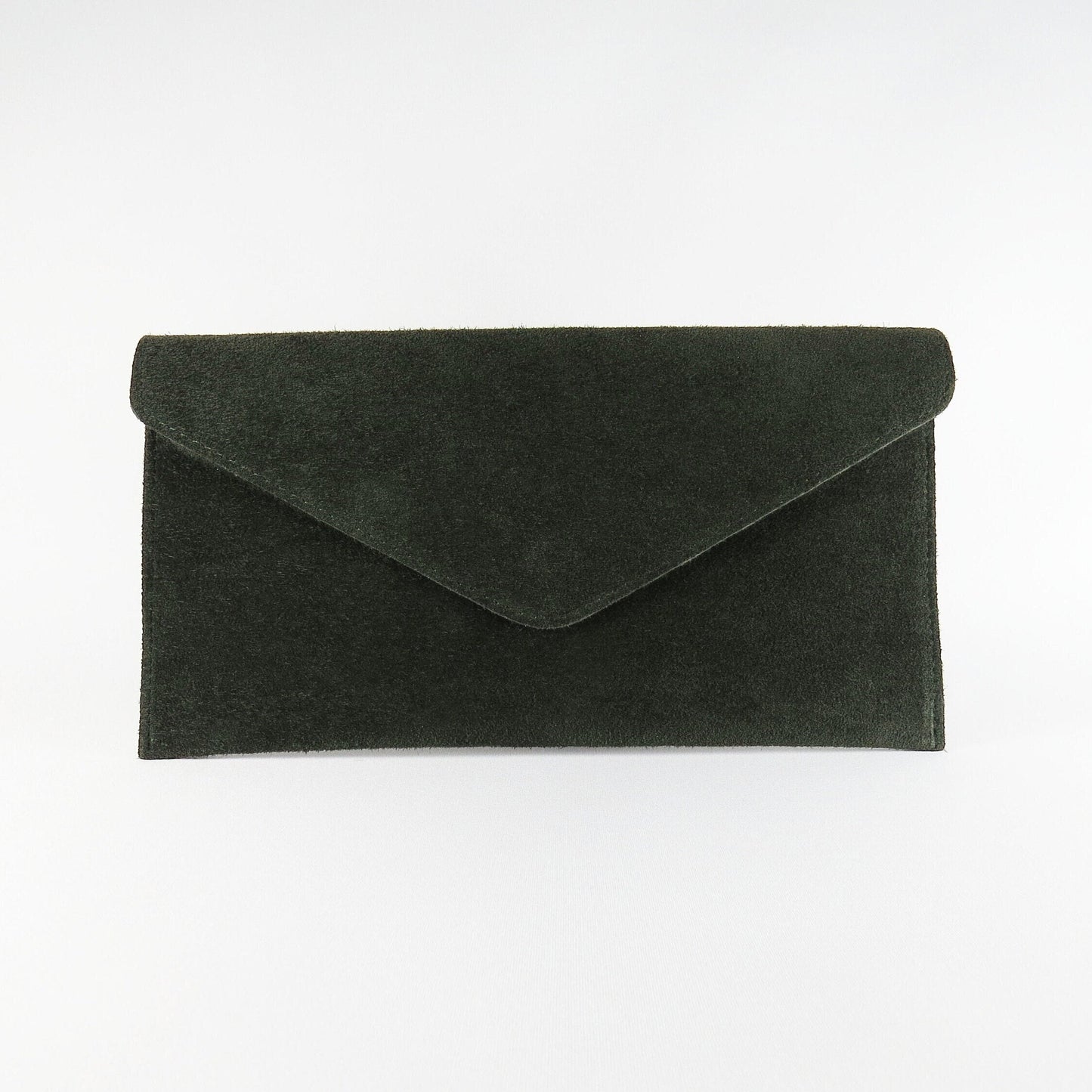 Dark Green envelope clutch bag