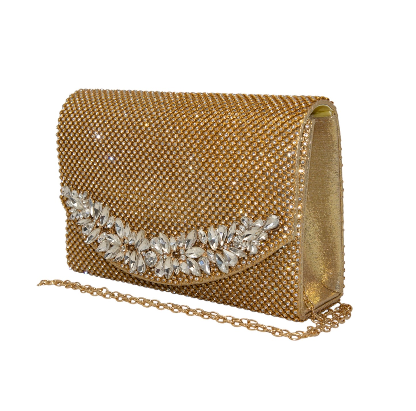 Sparkly Gold Clutch Bag Wedding Event Clutch Bag Shoulder Bag perfect eye-catching Silver Diamante Bridesmaid Gift Present Wedding Party