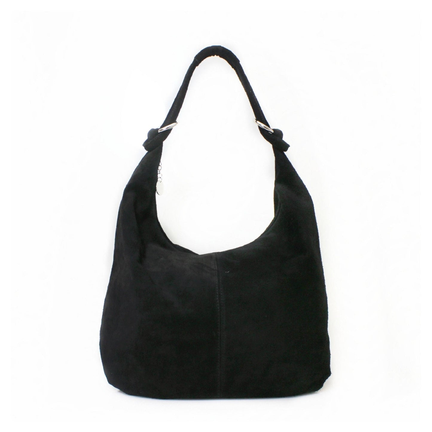 Genuine Suede Leather Large Hobo Shopper
