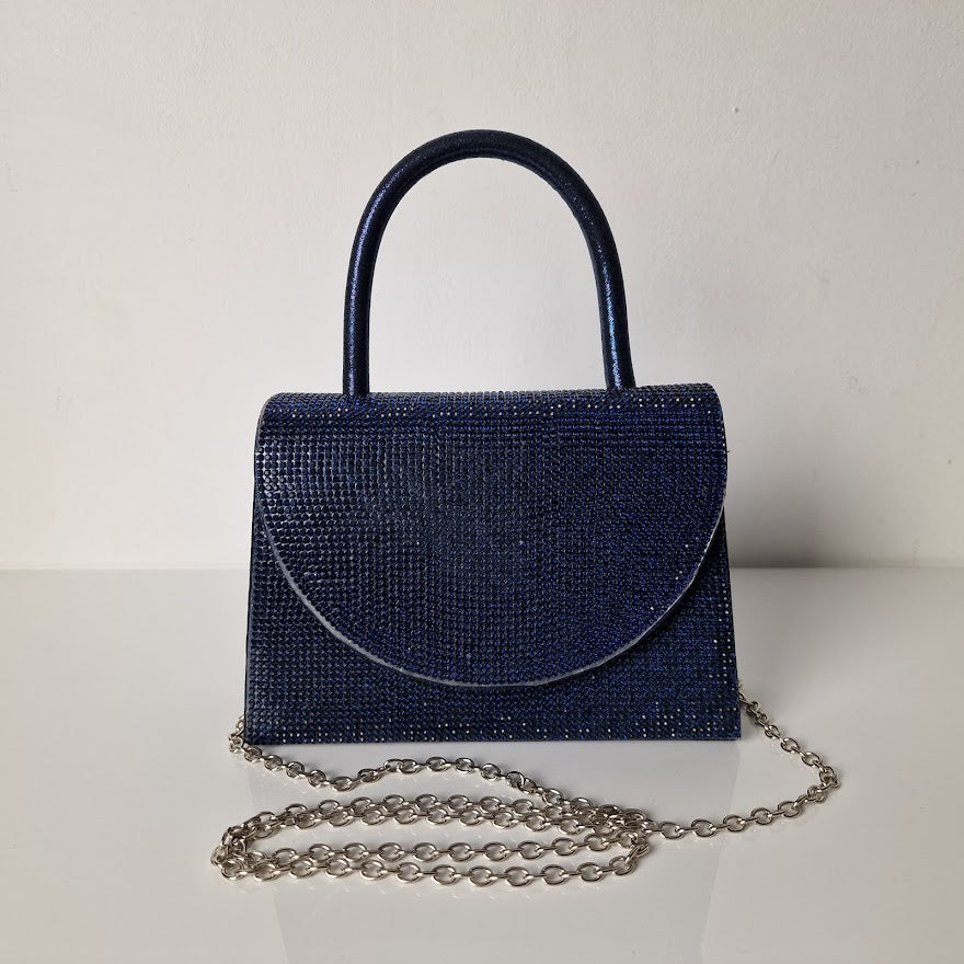 Navy best sale grab handbag