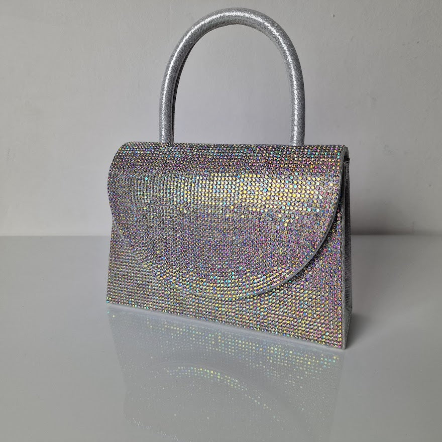 Sparkly Turquoise Diamante Mini Grab Bag