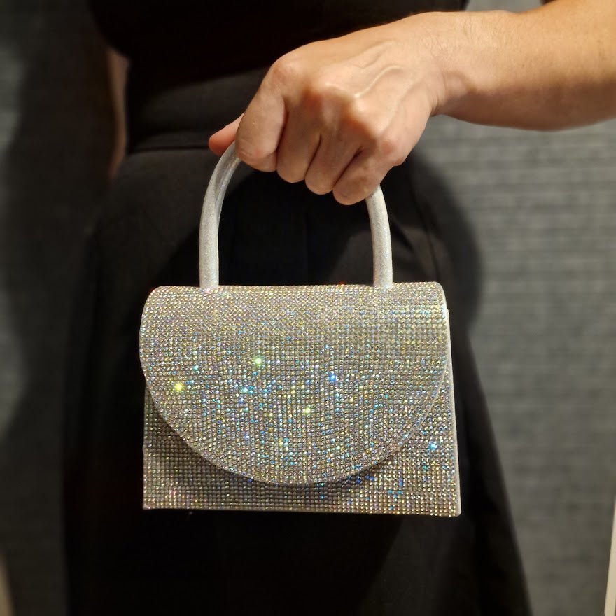 Sparkly Royal Blue Diamante Mini Grab Bag