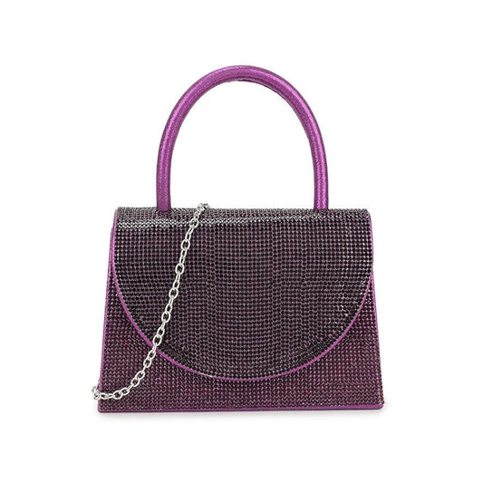 Purple Diamante Mini Grab Bag