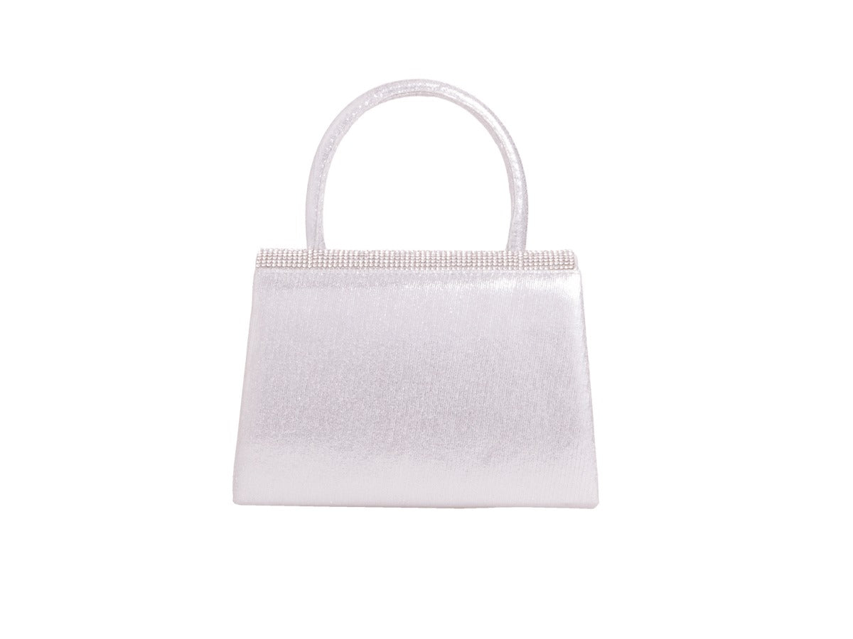 Sparkly Silver Diamante Mini Grab Bag