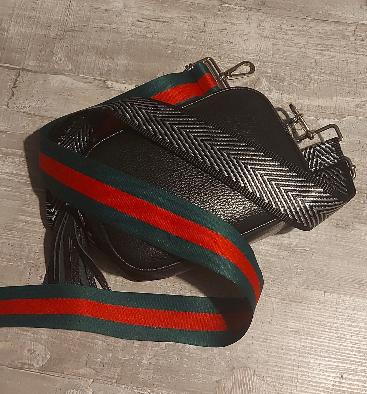 Italian Leather Cross Body Camera Bag With Tassel