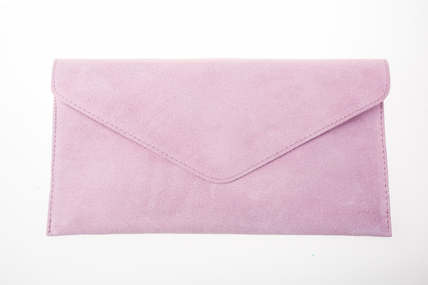 Pink envelope clutch bag