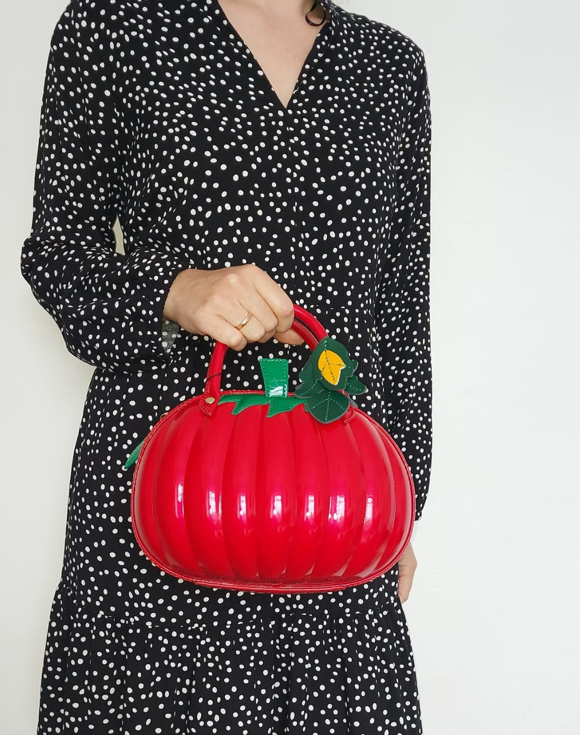 Red Pumpkin Crossbody Bag