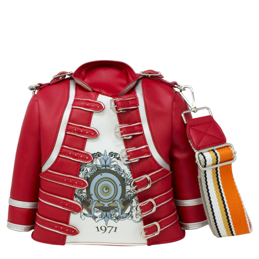Red Military-style tunic Inspired Rock n Roll Cross Body Bag