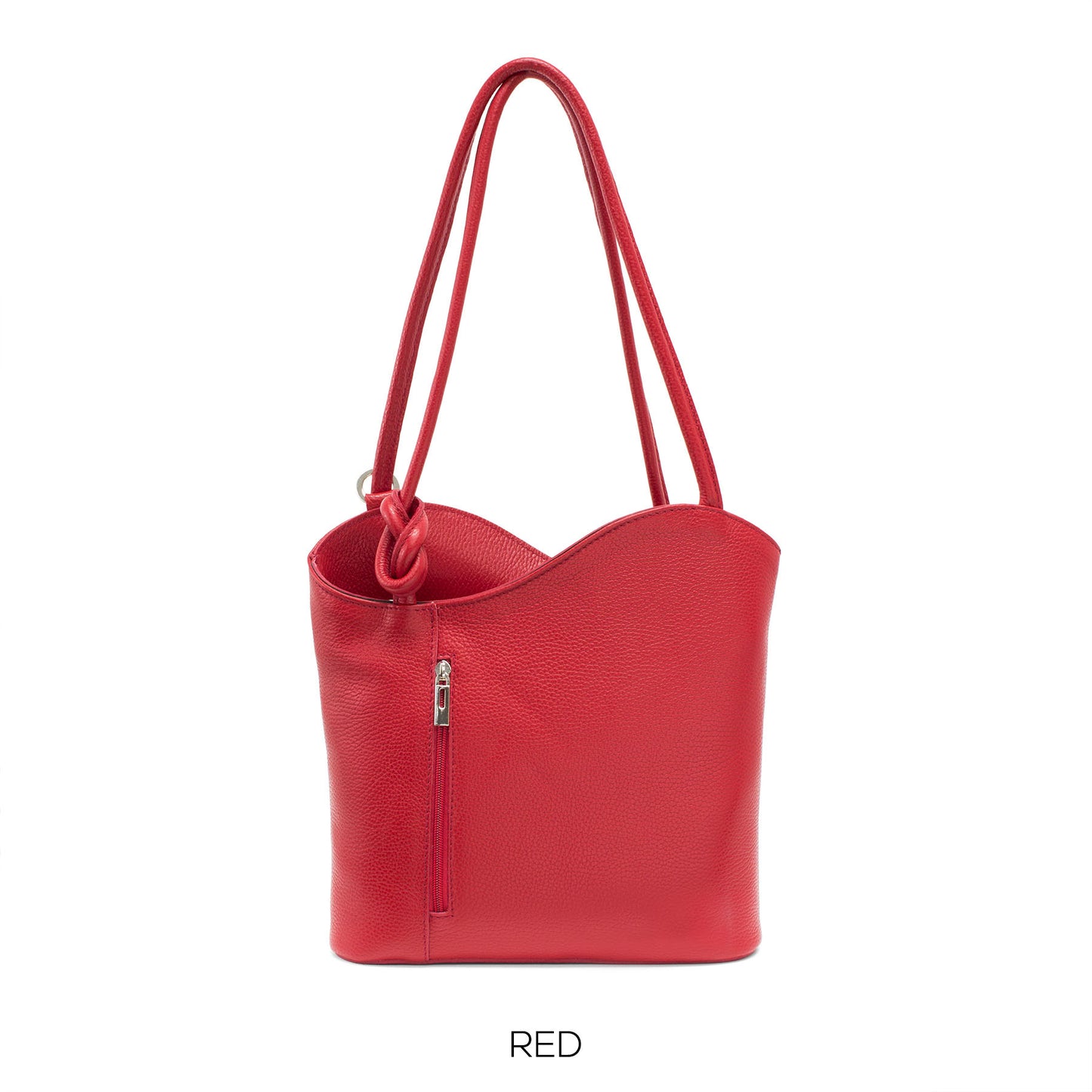 Red Shoulder Bag Convertable to Backpack