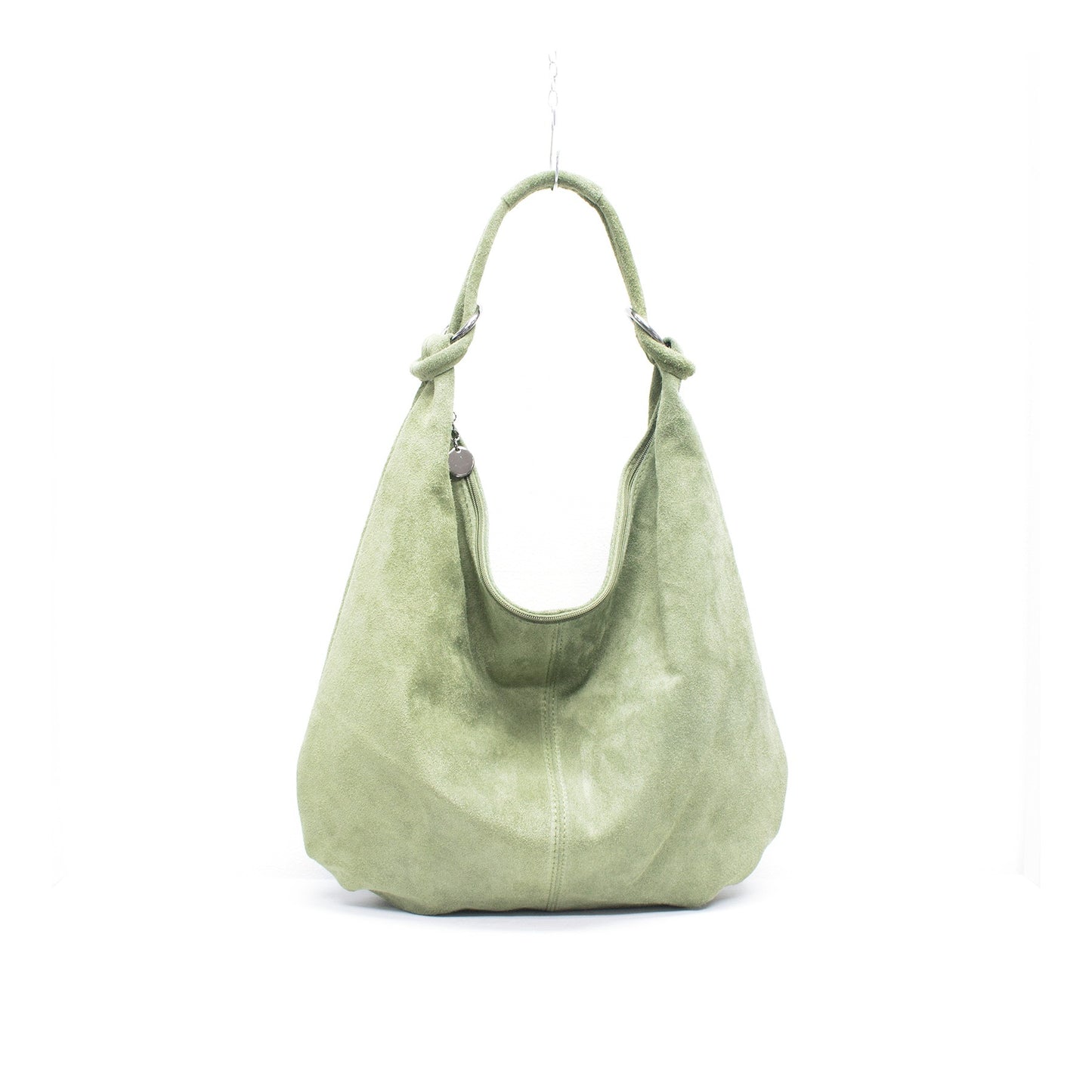 Genuine Suede Leather Large Hobo Shopper