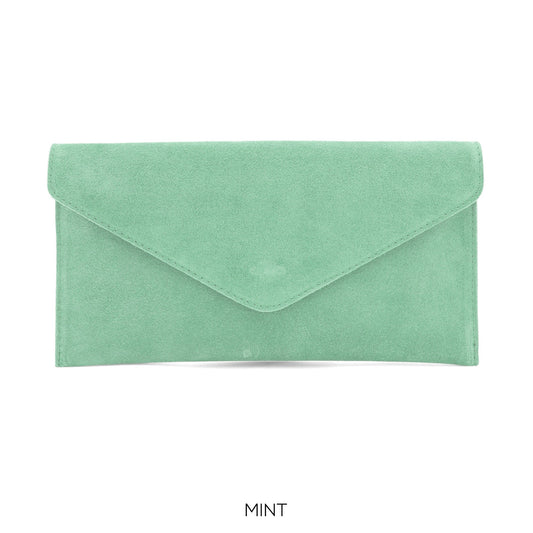 Mint Green envelope clutch bag