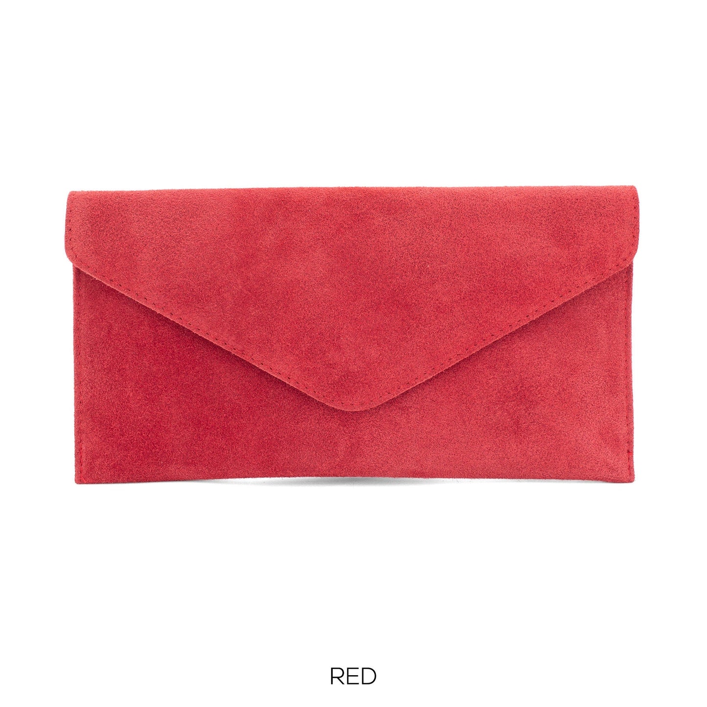 Red envelope clutch bag