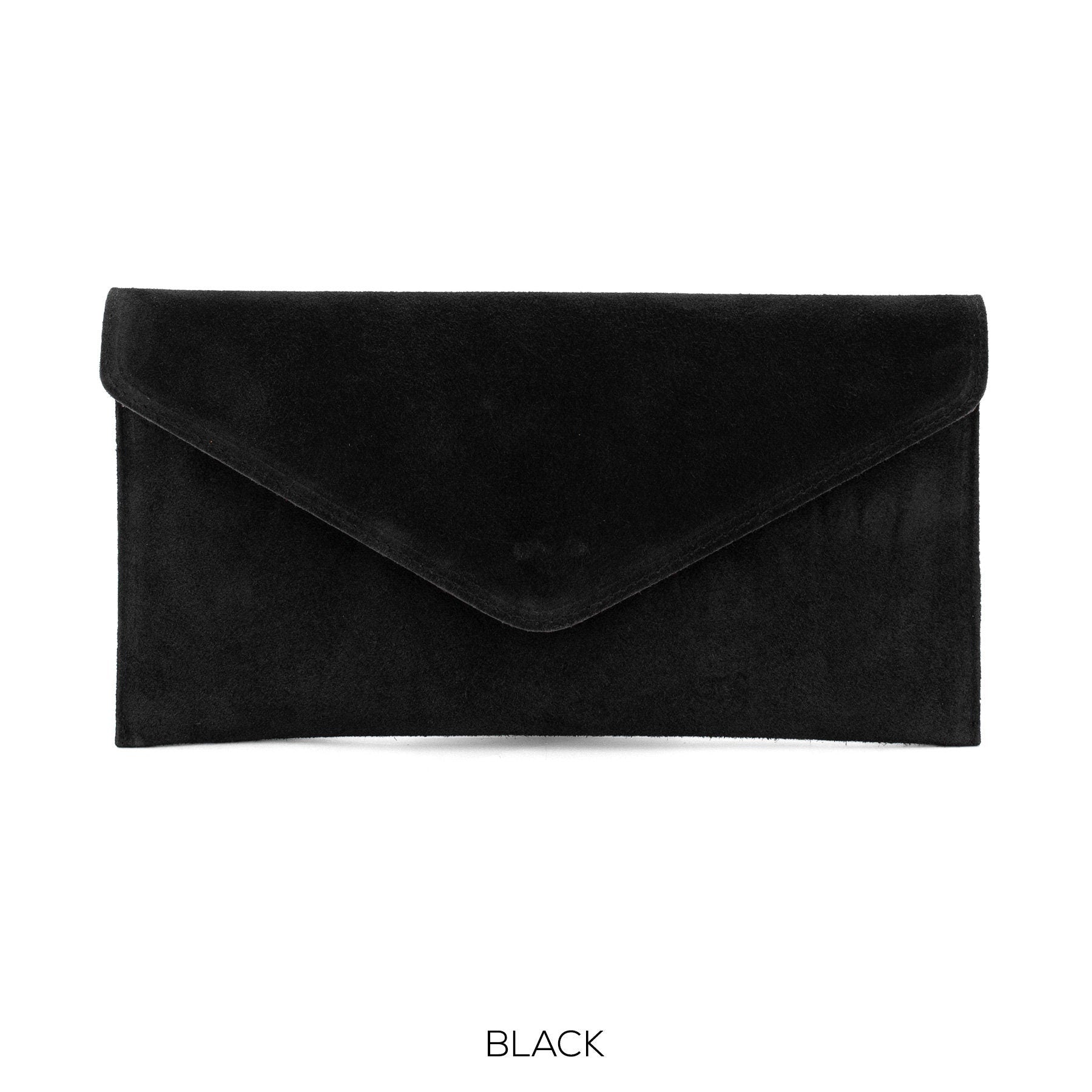 Black Envelope Clutch Bag