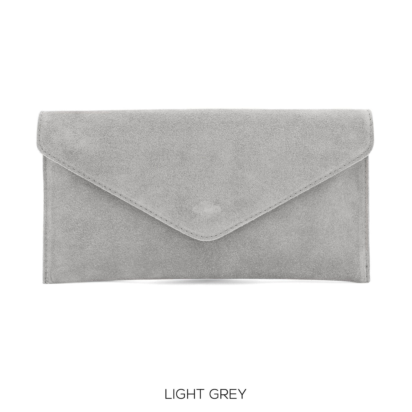 Light Grey envelope clutch bag