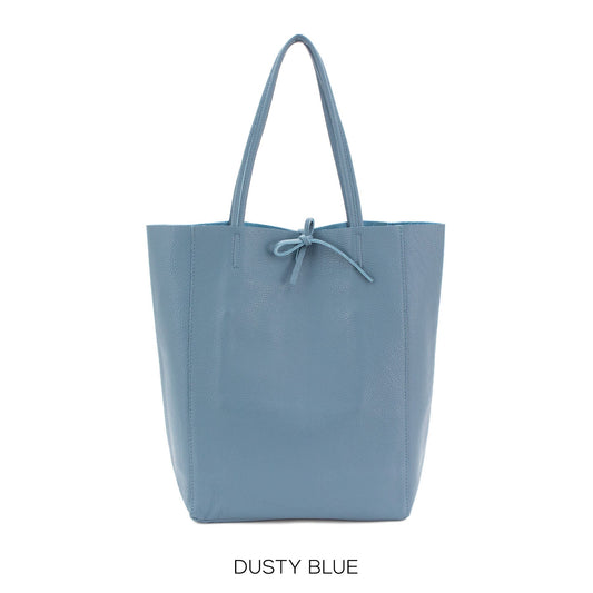 Dusty Blue Genuine Leather Shopper Bag Large Leather Tote Bagr Bag