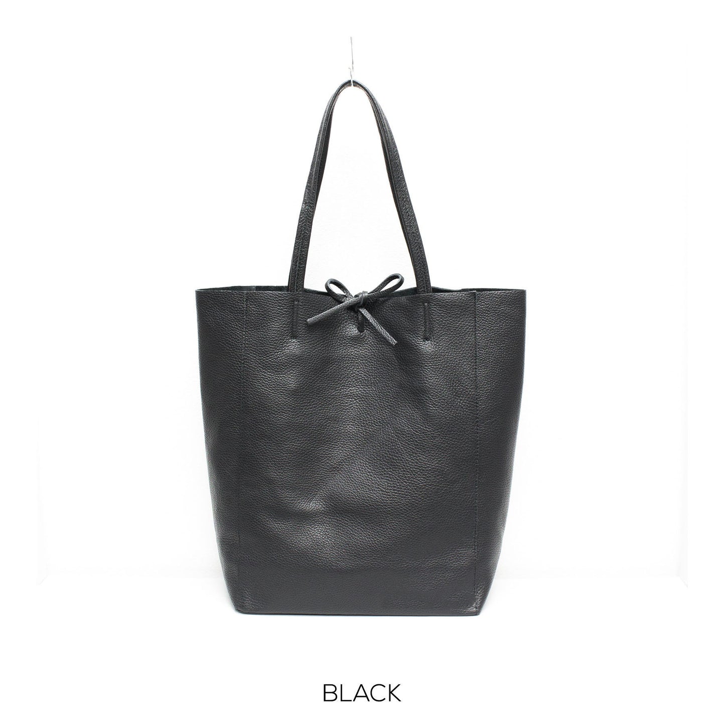 Black Genuine Leather Shopper Bag Large Leather Tote Bag