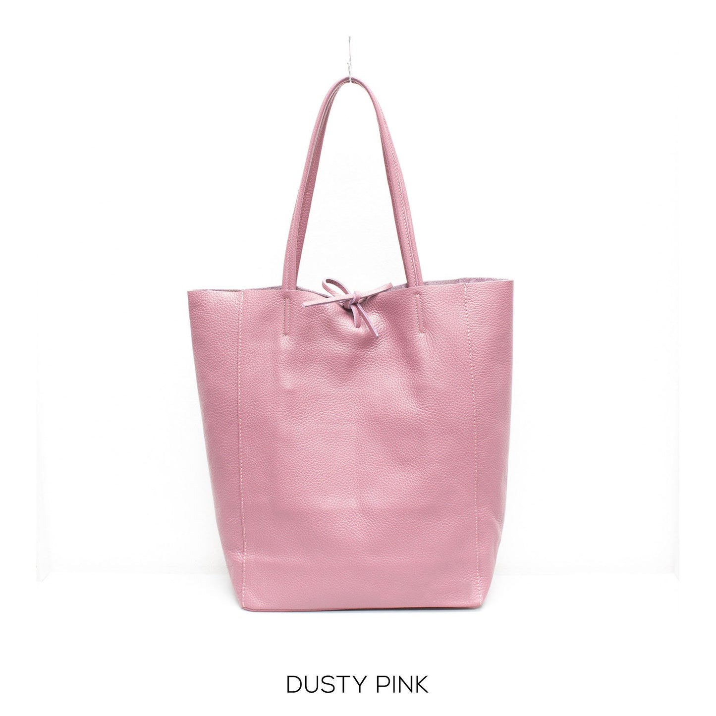 Dusty Pink Genuine Leather Shopper Bag Large Leather Tote Bag