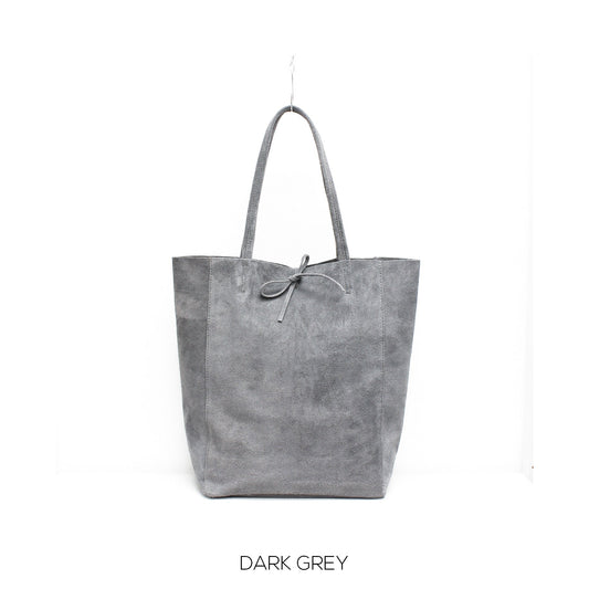 Genuine Suede Leather Shopper Bag