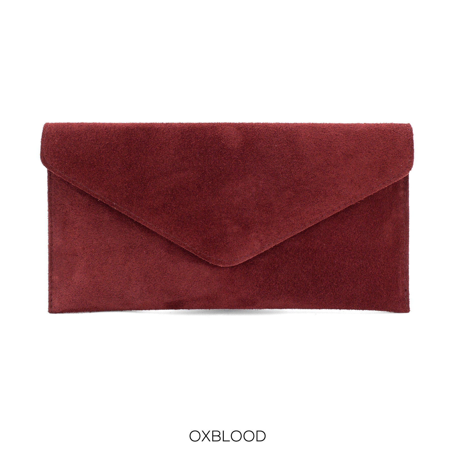 Maroon Burgundy envelope clutch bag