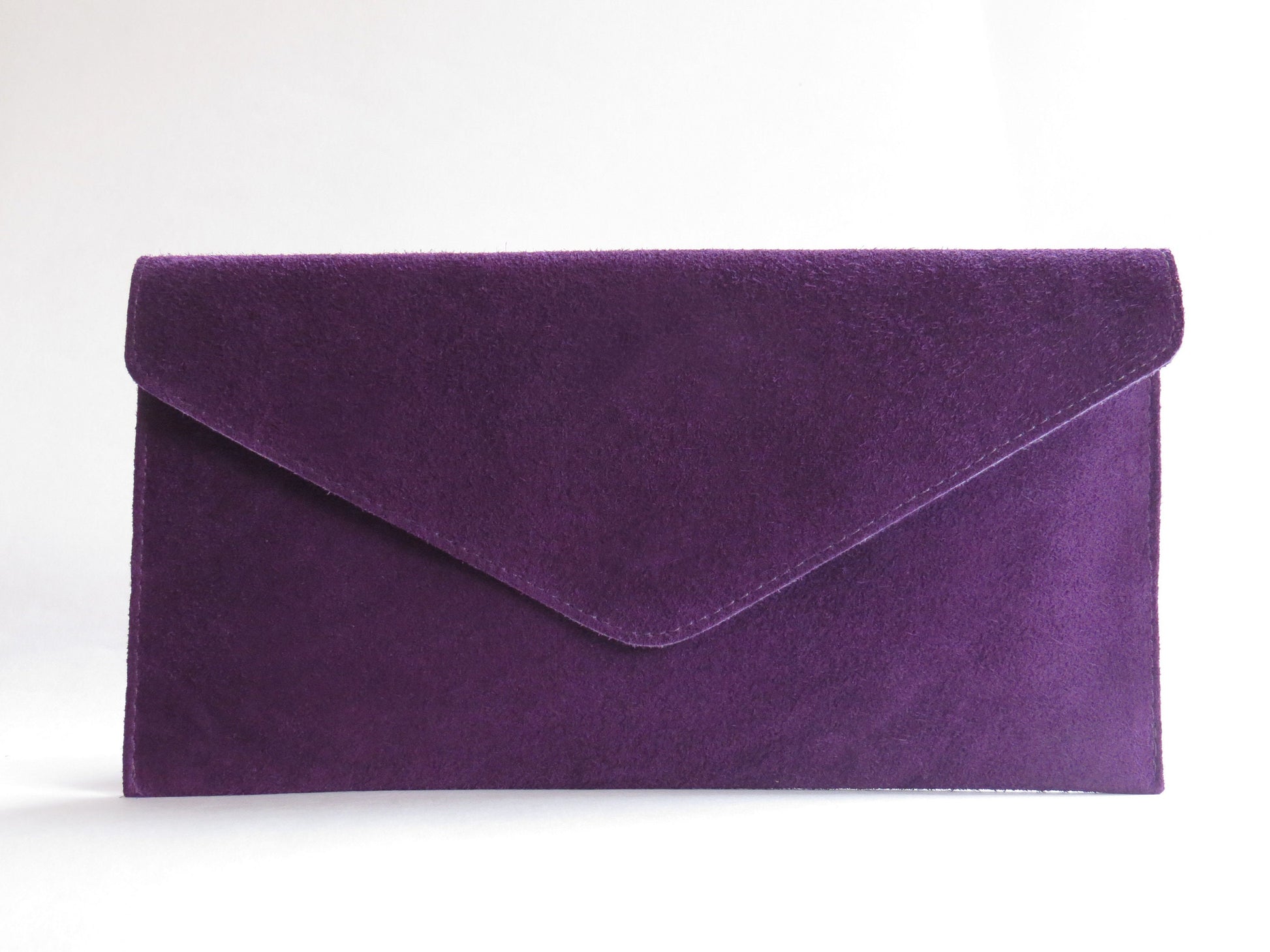 Purple Envelope Clutch Bag