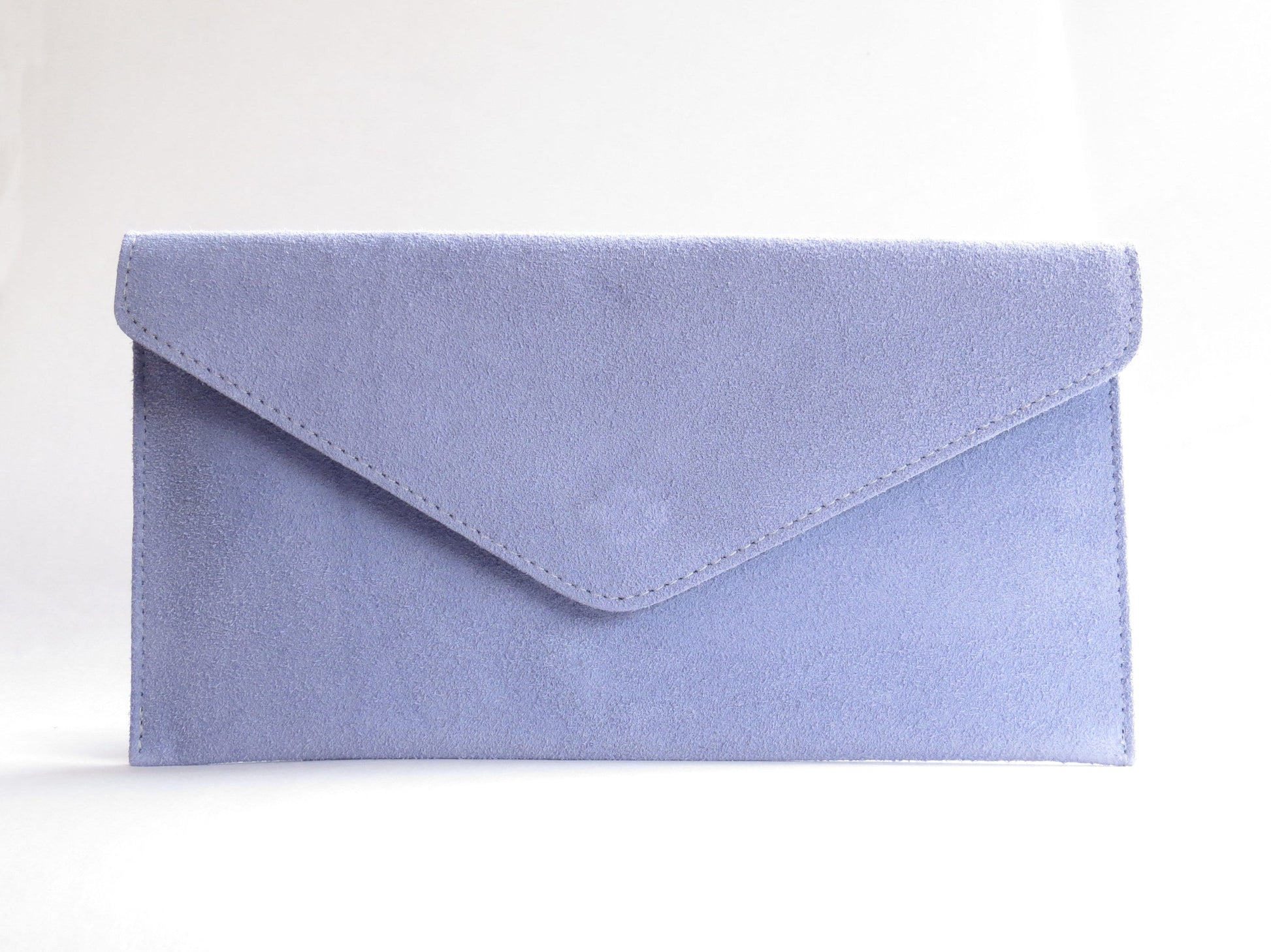 Lavender envelope clutch bag