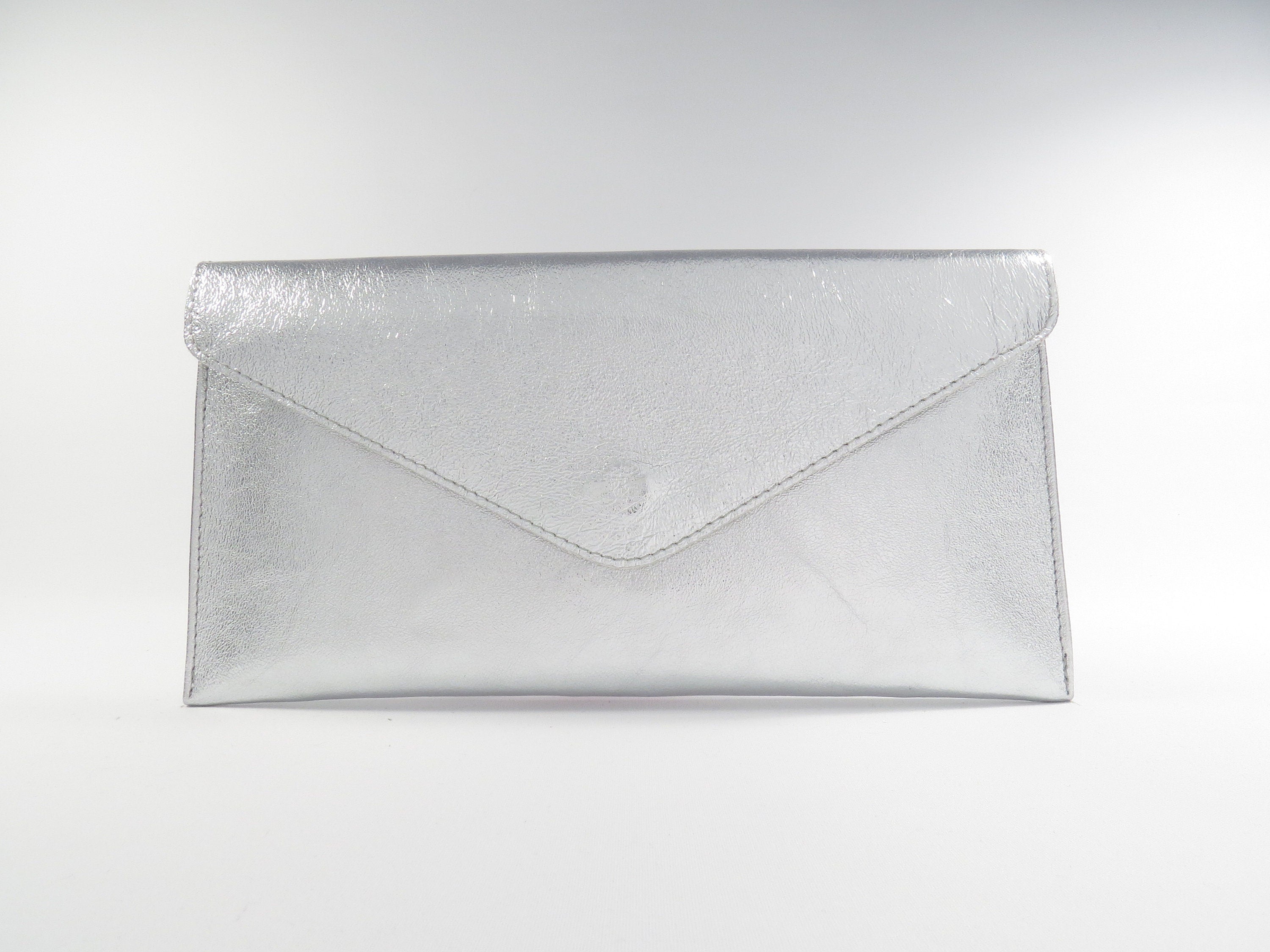 Silver 2025 envelope purse