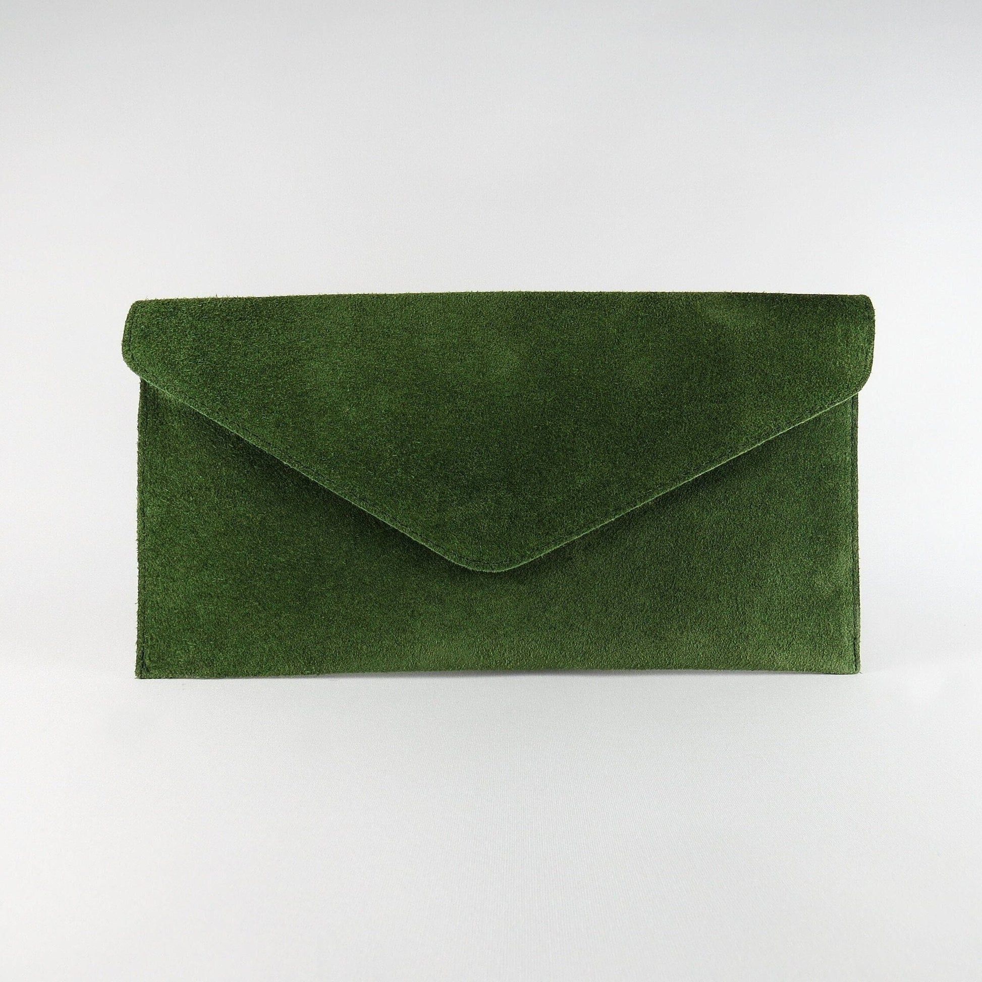 Olive Green envelope clutch bag