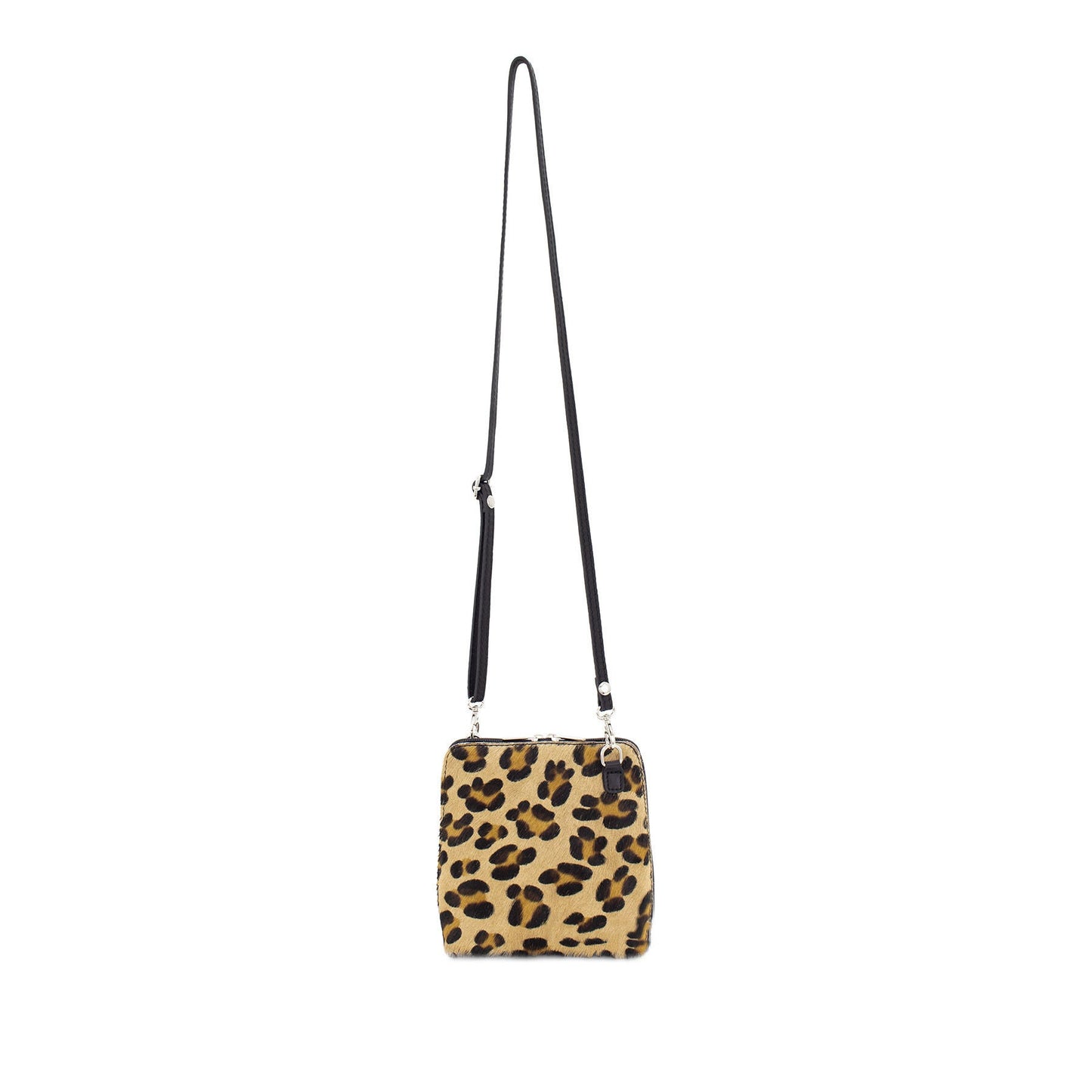 Genuine Suede Leather Animal Print Crossbody Bag VERA PELLE Real Italian Suede Leather Small Crossbody Shoulder Bag Suede Bag Cute Crossbody